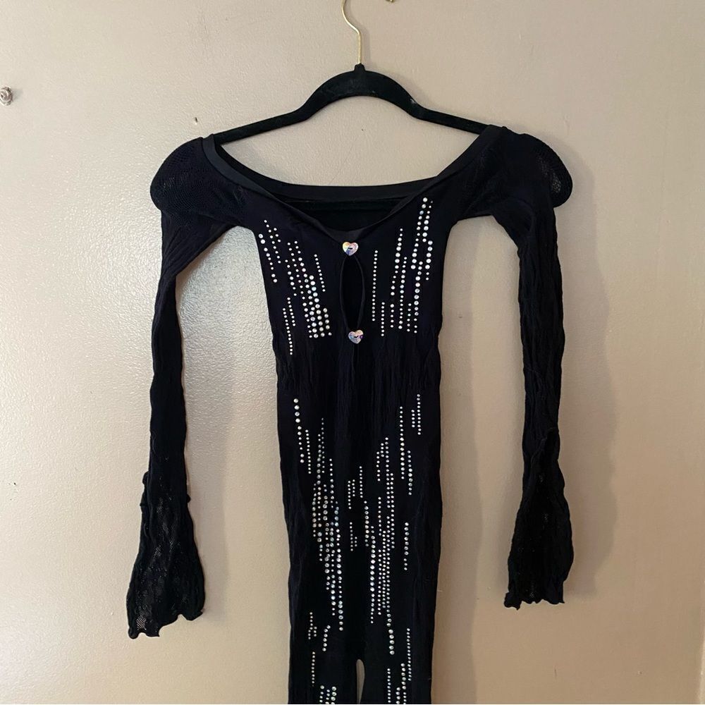 Poster Girl Adella Jumpsuit Shapewear Off The Shoulder black stretch Revolve O/S - Picture 16 of 16